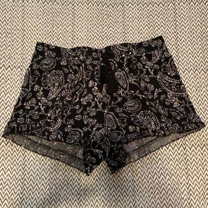 Paisley Print Shorts